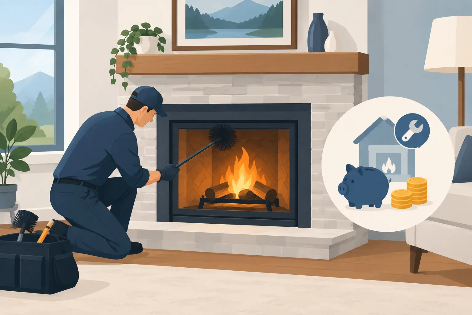 What Fireplace Maintenance Cost Looks Like Locally